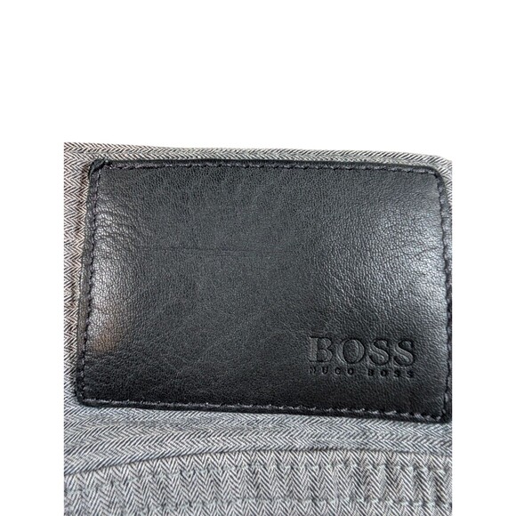 Hugo Boss Stretch Jeans Mens 34x34 Grey Regular  Fit Straight Designer - Picture 5 of 10